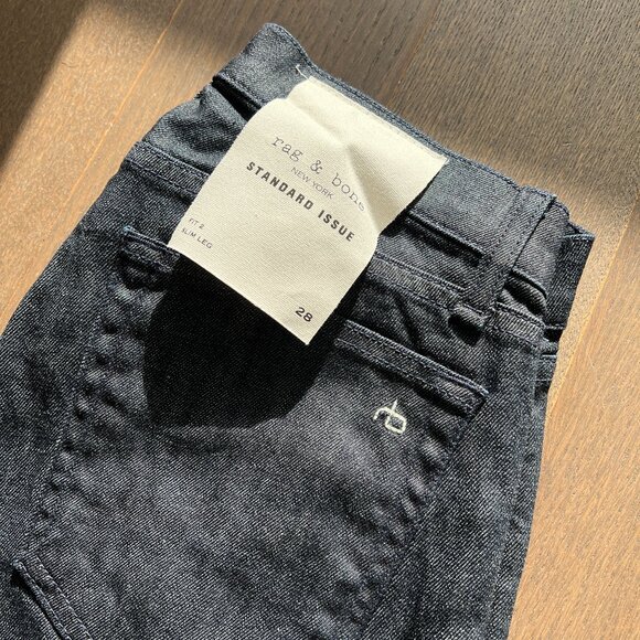 Rag & Bone Slim Fit Dark Indigo Authentic Stretch Jeans - Picture 1 of 10